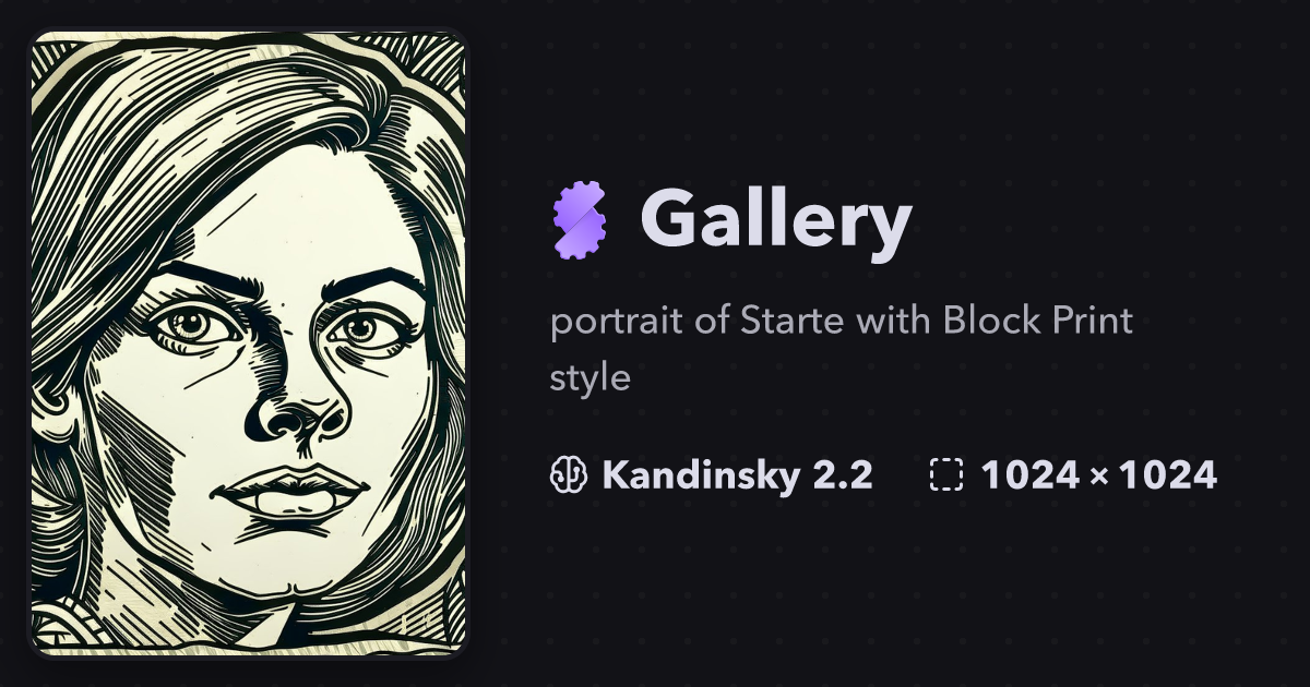 Portrait Of Starte With Block Print S Gallery Stablecog