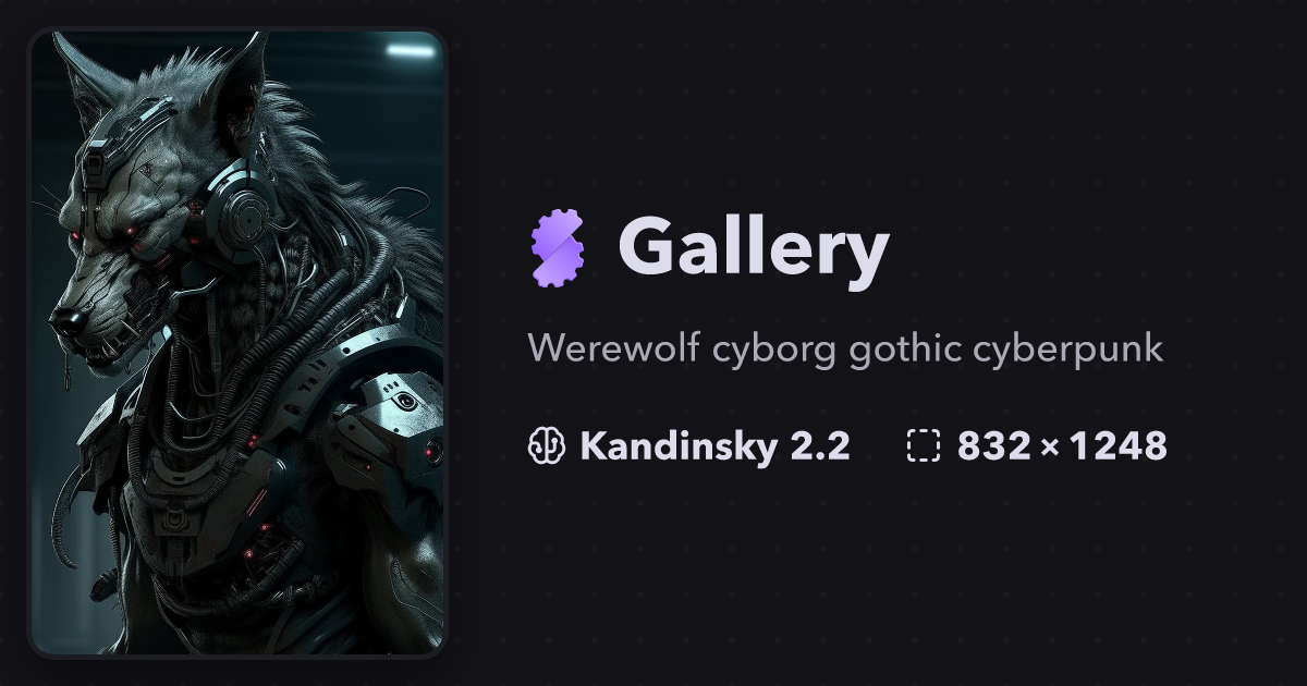 Werewolf Cyborg Gothic Cyberpunk Gallery Stablecog