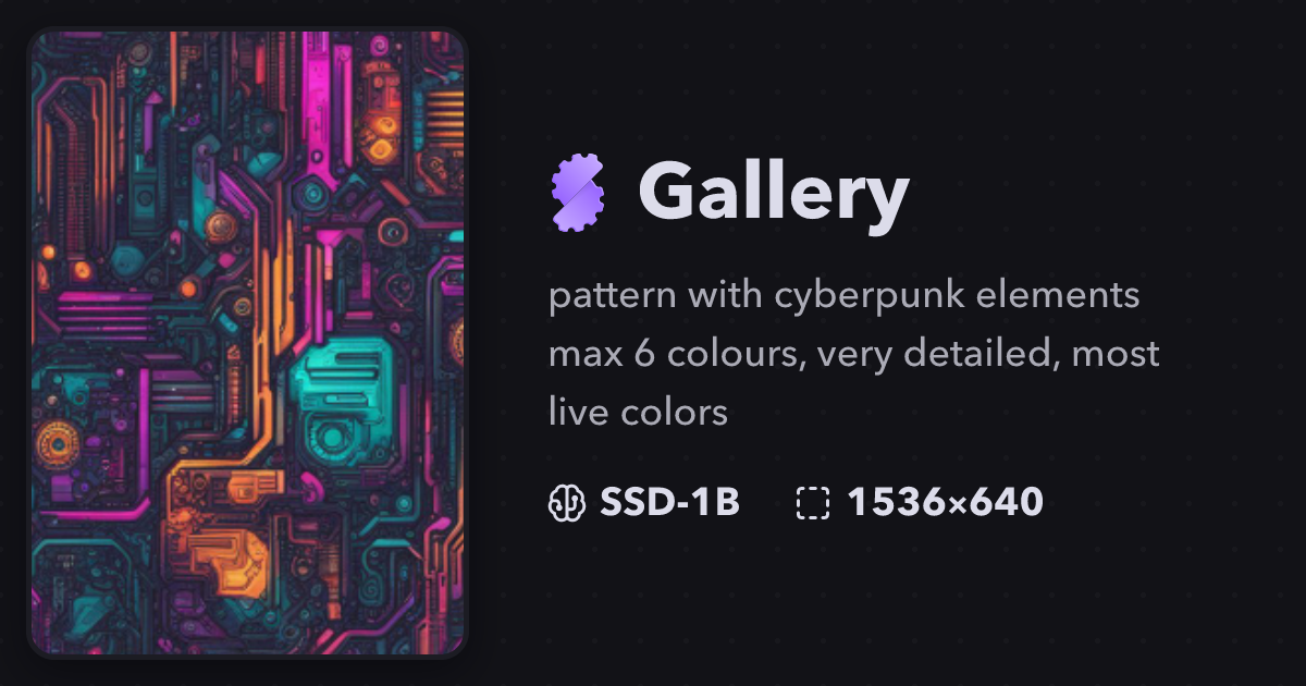 Pattern with cyberpunk elements max 6 colours, ver... | Gallery