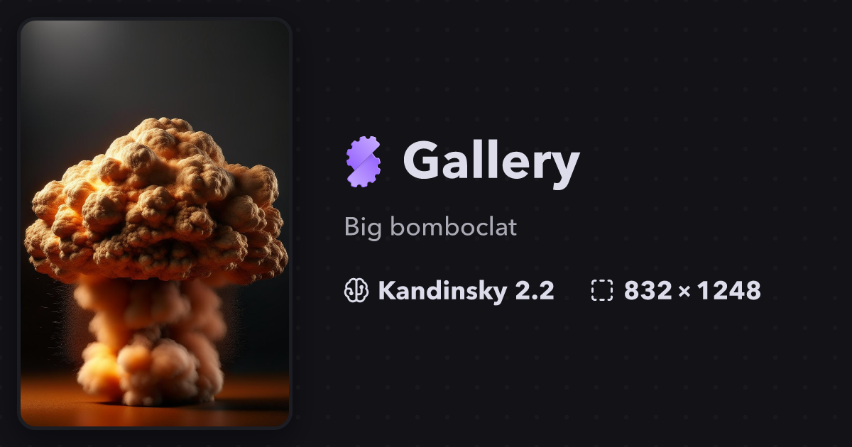 "Big Bomboclat" | Gallery | Stablecog