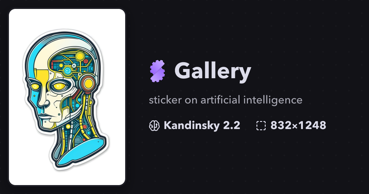 Sticker on artificial intelligence | Gallery