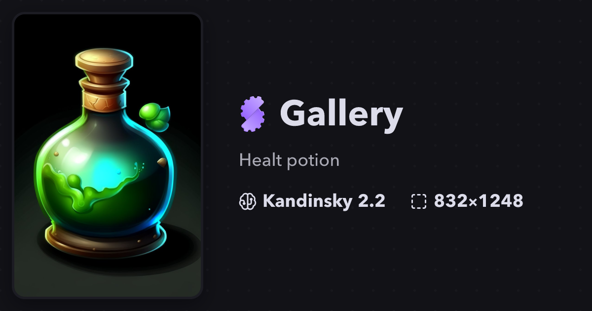 Healt potion | Gallery