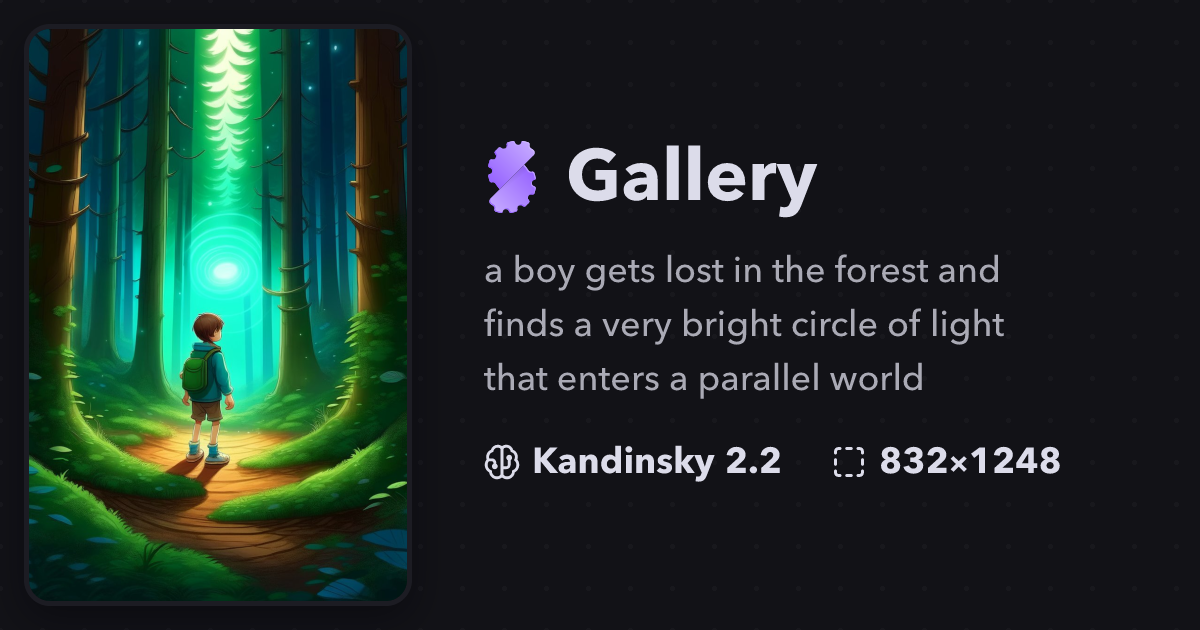 A boy gets lost in the forest and finds a very bri... | Gallery