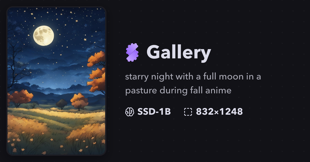 Starry night with a full moon in a pasture during ... | Gallery