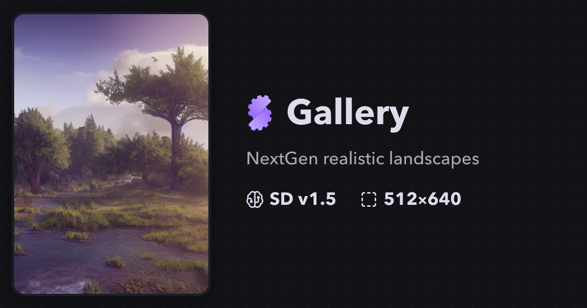 "NextGen realistic landscapes" | Gallery | Stablecog