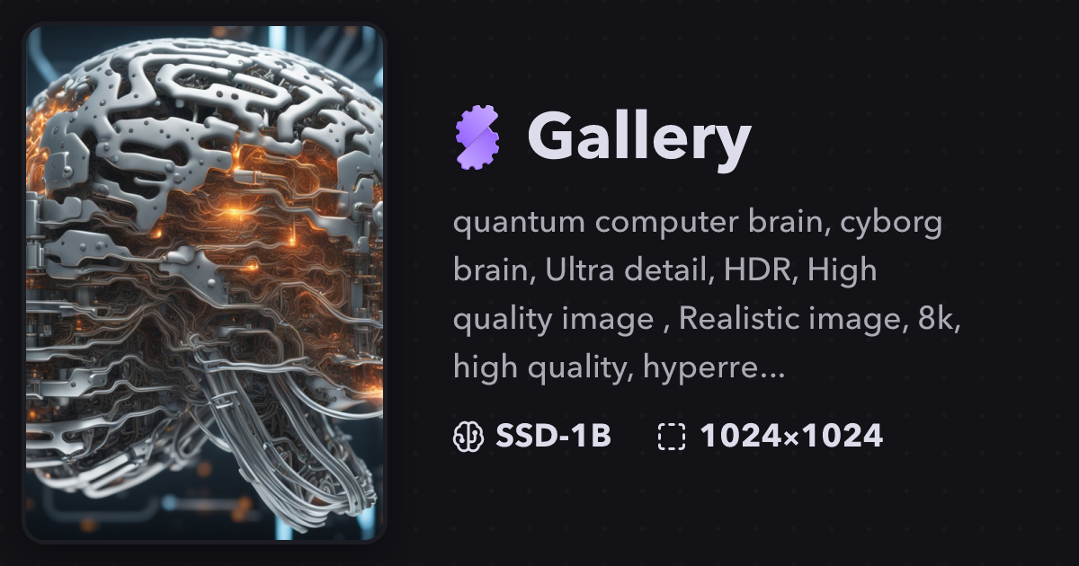 "quantum computer brain, cyborg brain, Ul..." | Gallery | Stablecog