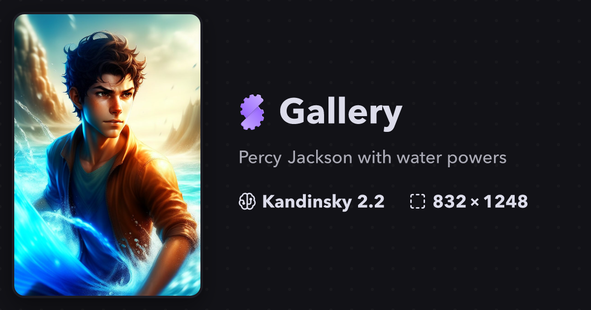 Percy Jackson with water powers