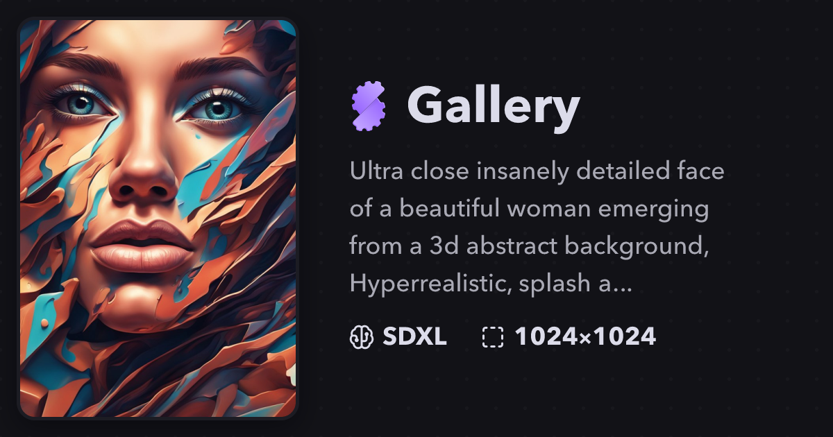 "Ultra close insanely detailed face of..." | Gallery | Stablecog