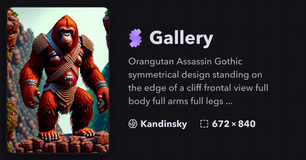 gorilla様 PUBLIC GENERAL143cm Orangutan Assassin Gothic symmetrical