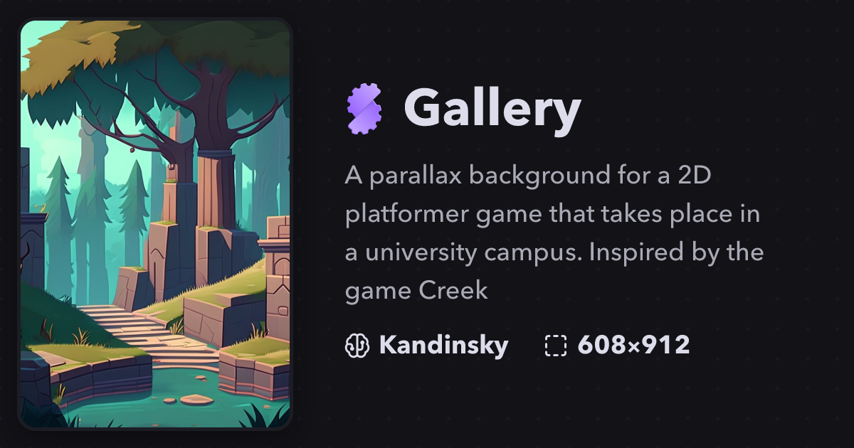 "A parallax background for a 2D platfo..." | Gallery | Stablecog