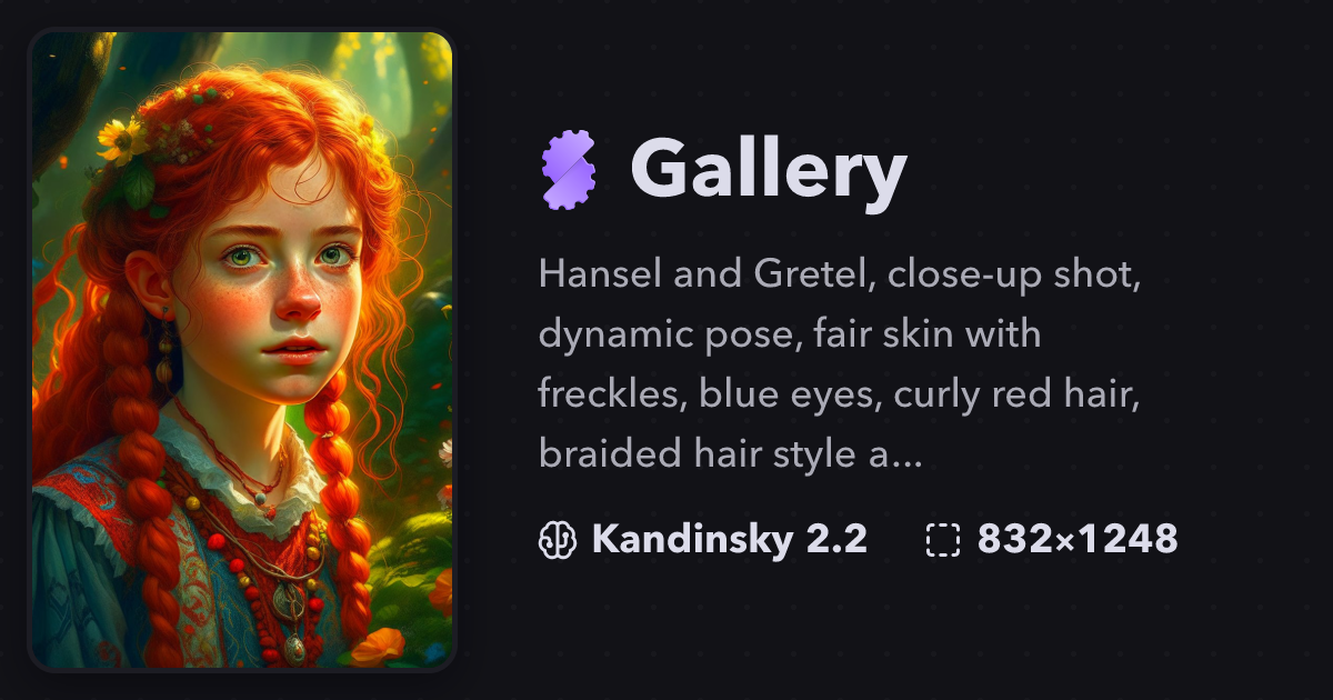 Hansel and Gretel, close-up shot, dynamic pose, fa... | Gallery