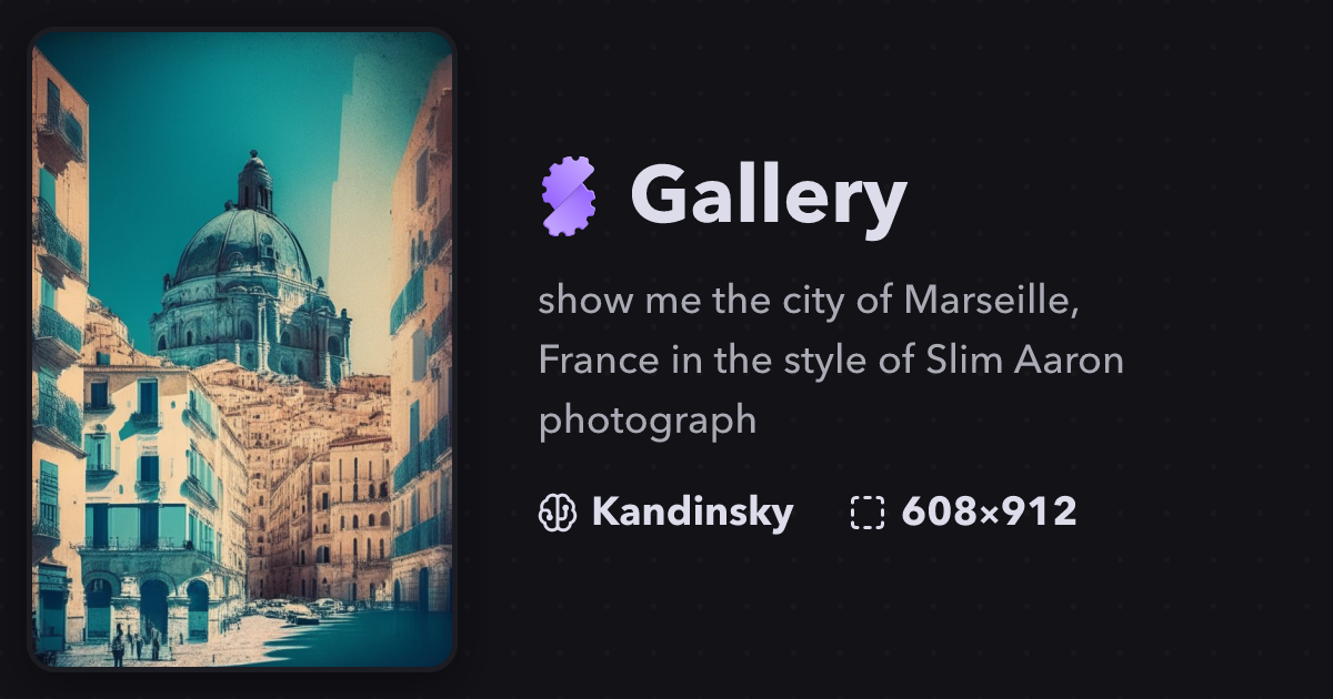 "show me the city of Marseille, France..." | Gallery | Stablecog