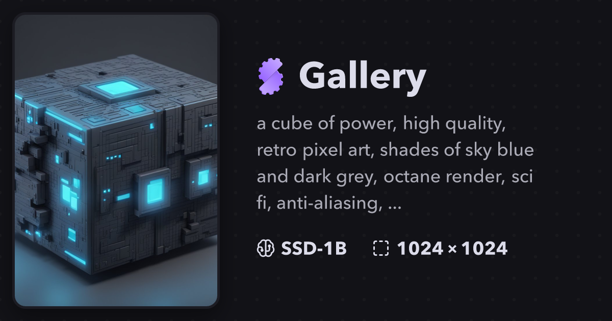 a cube of power, high quality, retro 