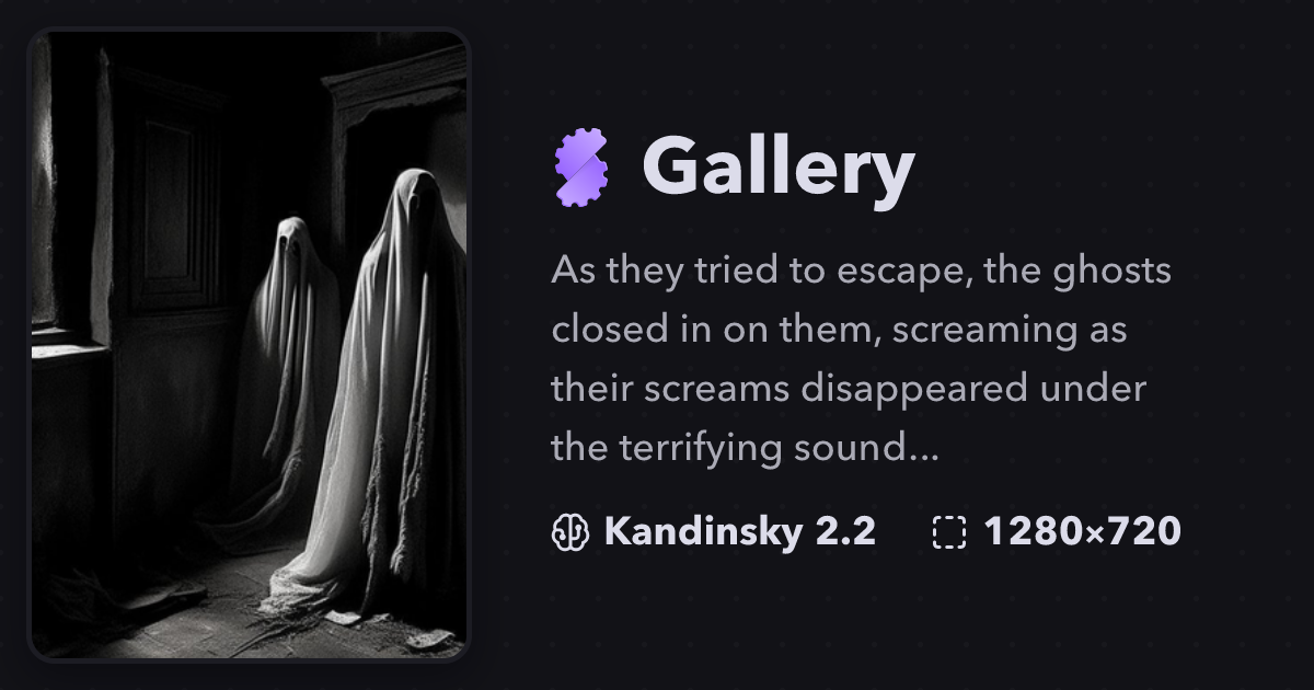 "As they tried to escape, the ghosts c..." | Gallery | Stablecog