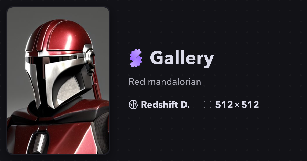 Red mandalorian | Gallery