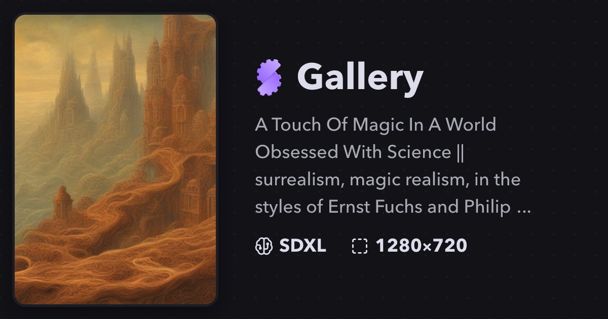 "A Touch Of Magic In A World Obsessed ..." | Gallery | Stablecog