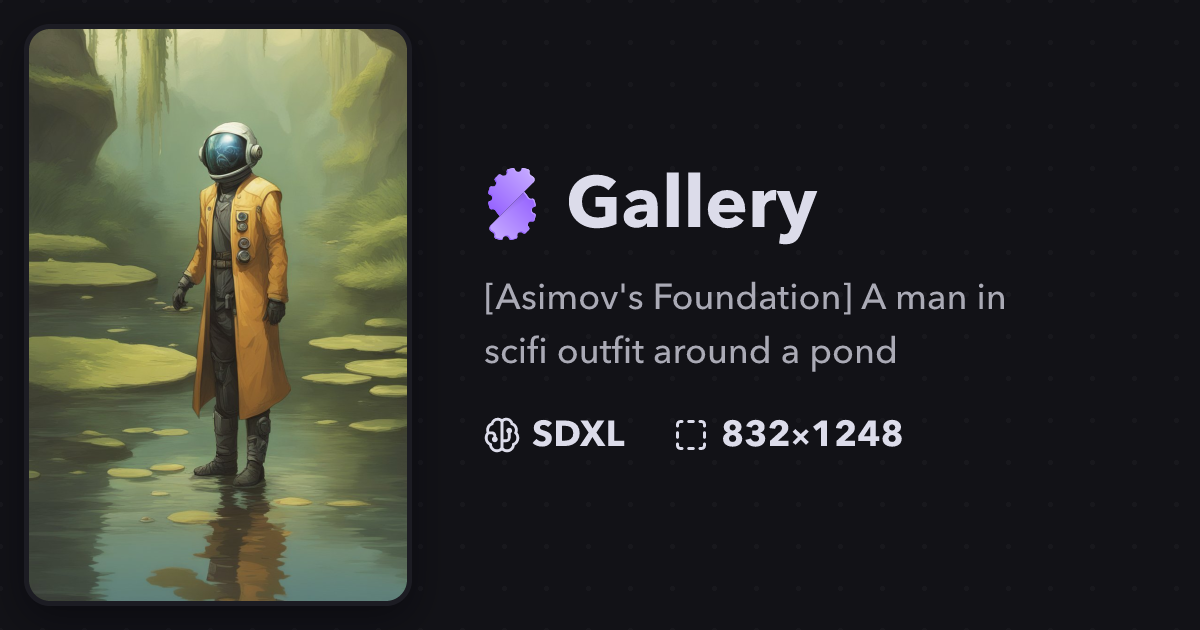 "[Asimov's Foundation] A man in scifi ..." | Gallery | Stablecog