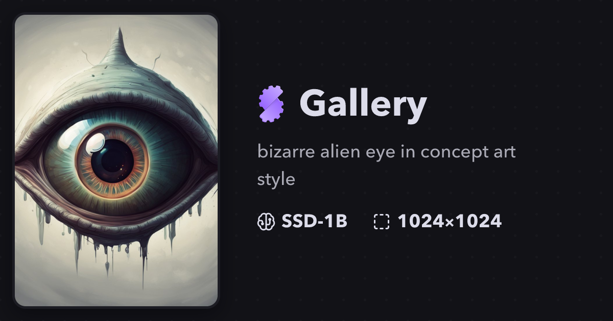 "bizarre alien eye in concept art style" | Gallery | Stablecog