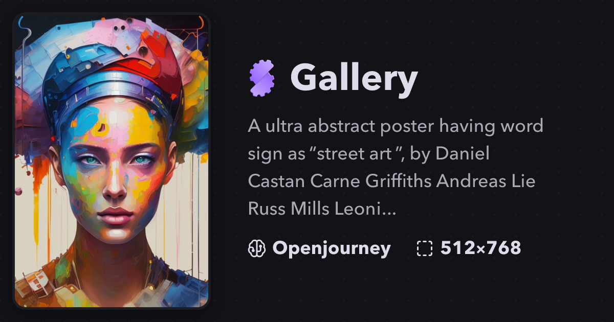 "A ultra abstract poster having word sign..." | Gallery | Stablecog