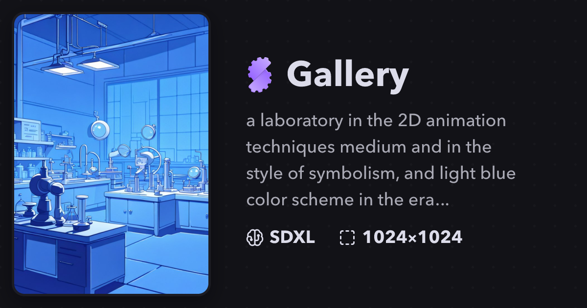"a laboratory in the 2D animation tech..." | Gallery | Stablecog
