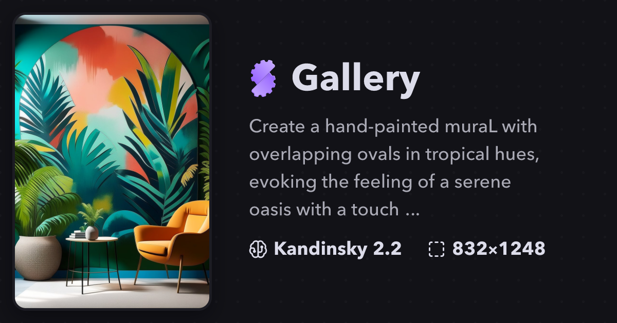 "Create a hand-painted muraL with over..." | Gallery | Stablecog