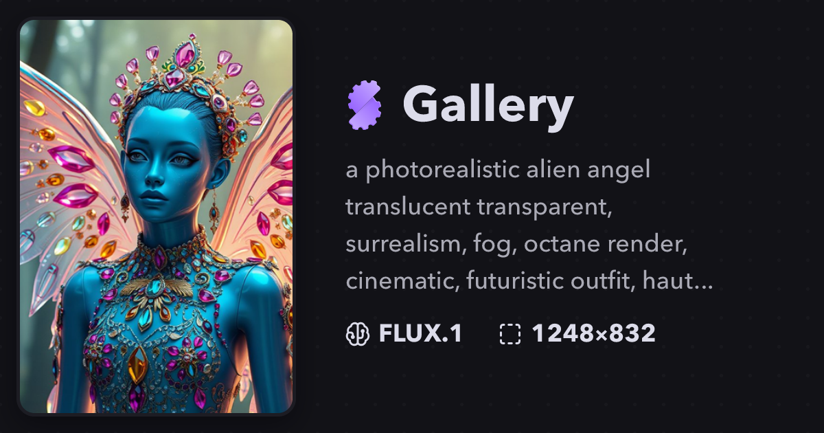 "a photorealistic alien angel transluc..." | Gallery | Stablecog
