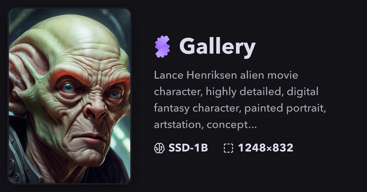 "Lance Henriksen alien movie character..." | Gallery | Stablecog