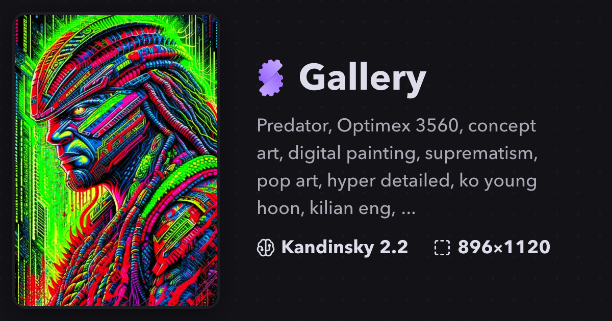"Predator, Optimex 3560, concept art, ..." | Gallery | Stablecog