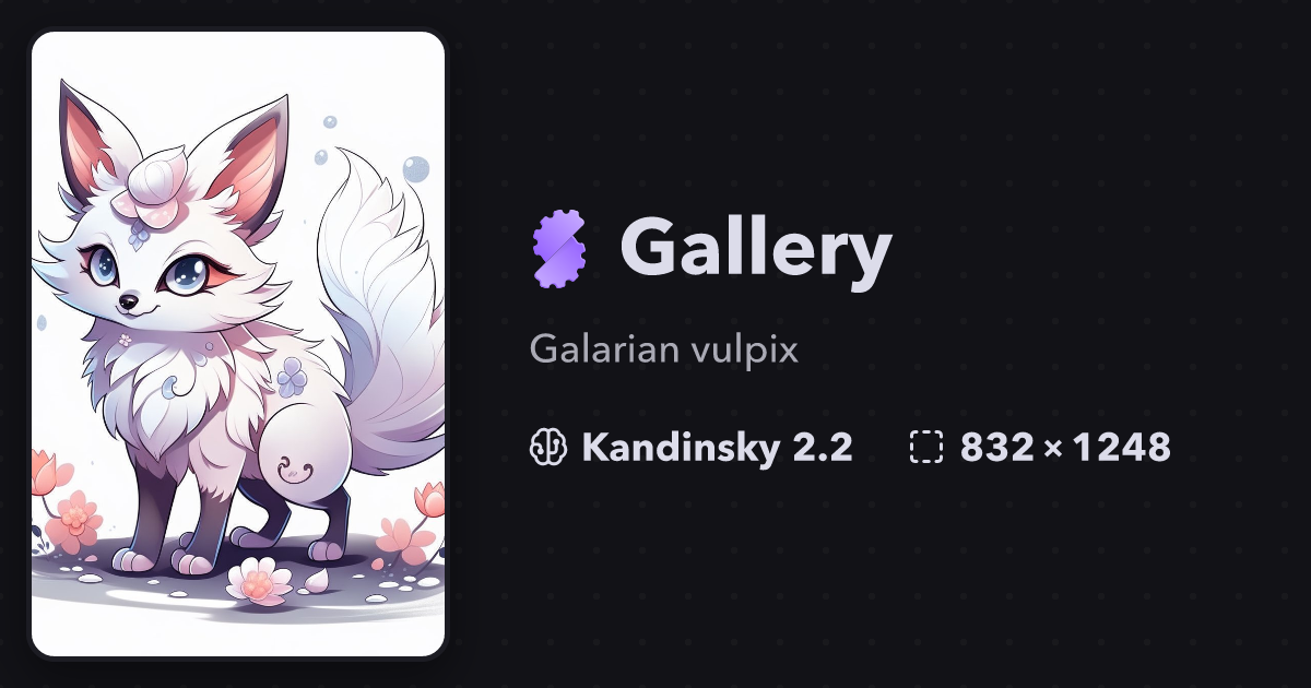 Galarian vulpix | Gallery