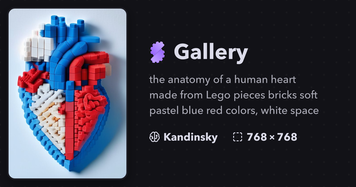 Anatomically Correct Human Heart Made of LEGO