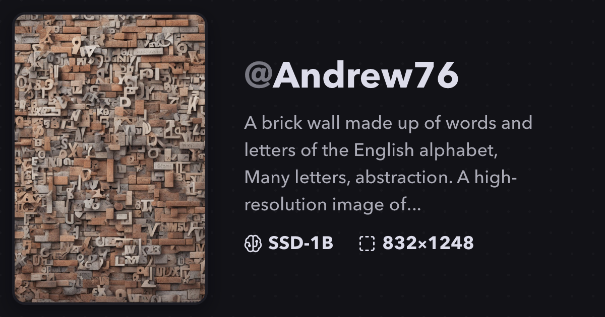 Word Brick Example