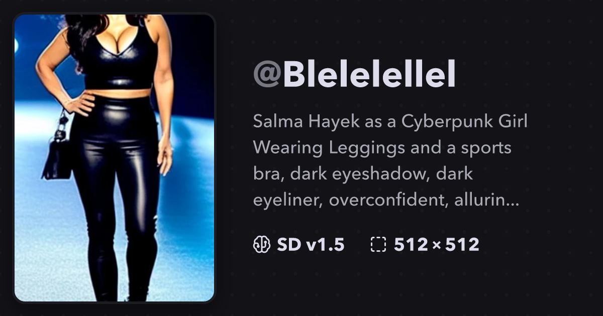 Cyberpunk Girl Wearing Leggings and a sports bra