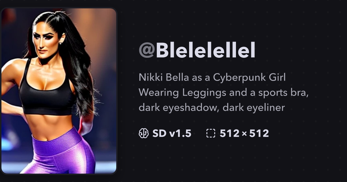 Cyberpunk Girl Wearing Leggings and a sports bra