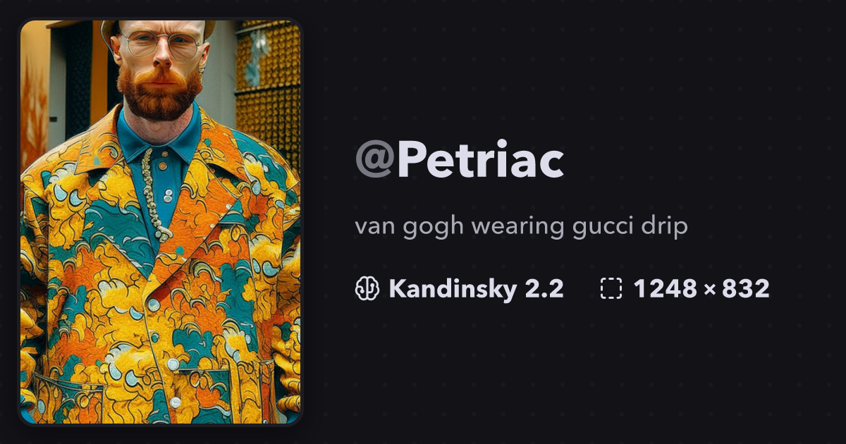 Van best sale gogh gucci