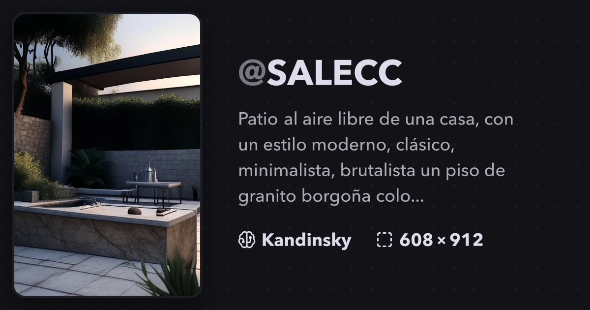 Patio al aire libre de una casa con un estilo mod SALECC