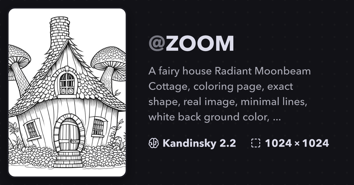 "A fairy house Radiant Moonbeam Cottage," ZOOM on Stablecog