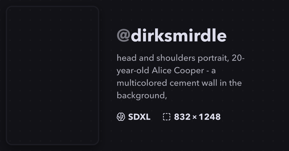 Head and shoulders portrait, 20-year-old Alice Coo... | @dirksmirdle