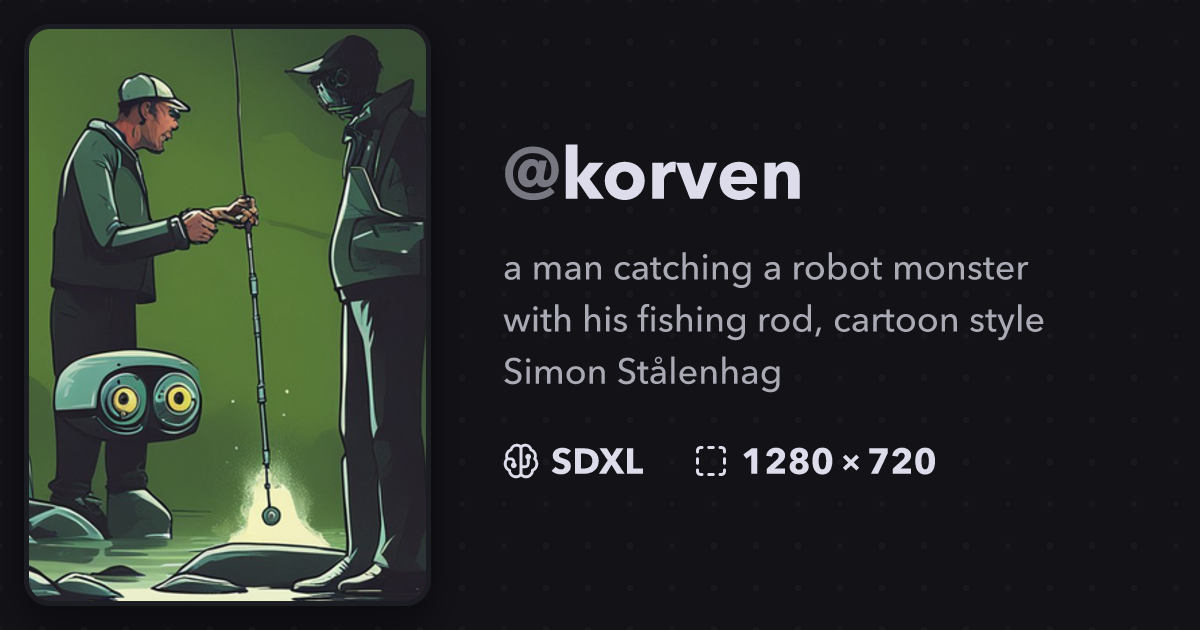 a man catching a robot monster with his