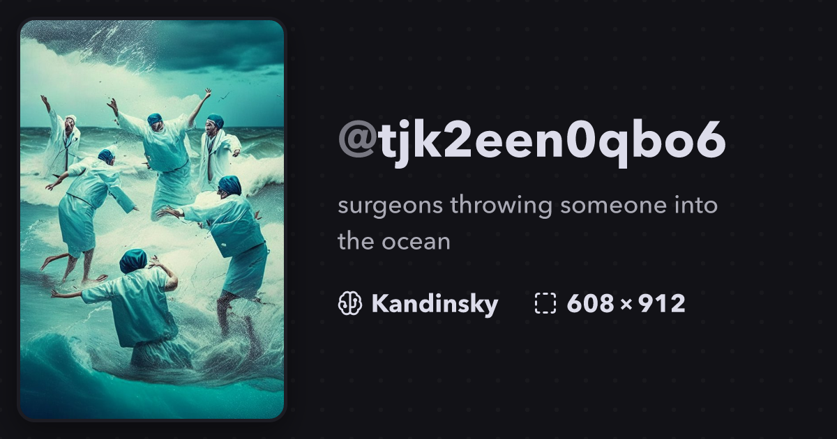 Surgeons throwing someone into the ocean tjk2een0qbo6