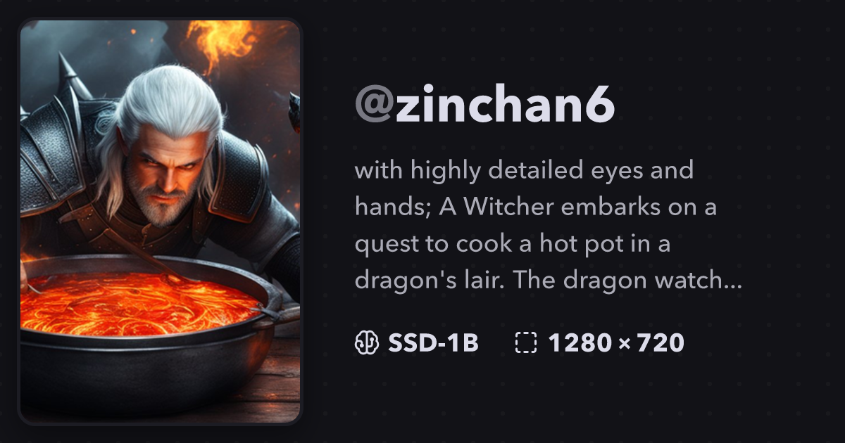 "with highly detailed eyes and hands; A W..." zinchan6 on Stablecog